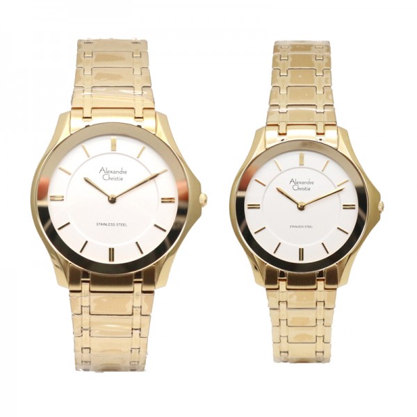 Alexandre Christie AC 8605 Gold White Couple Alexandre Christie AC 8605 Gold White Couple